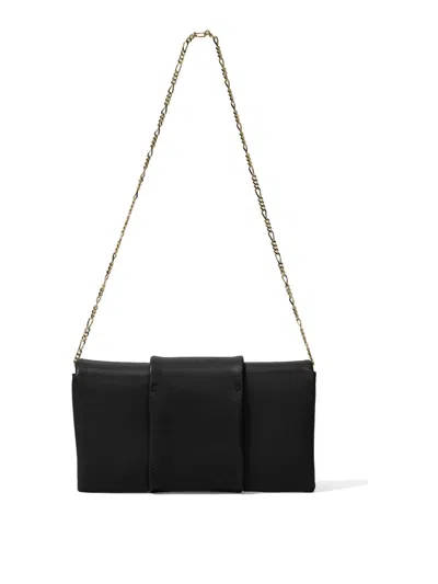 Proenza Schouler Flip Shoulder Chain Clutch In Black