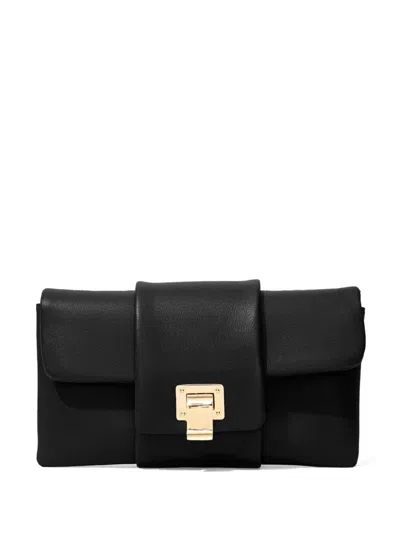 Proenza Schouler Flip Shoulder Chain Clutch In Black