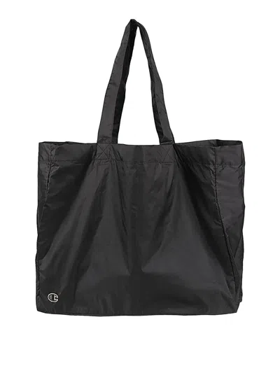 Shop Rick Owens Logo Tote Bag In Black