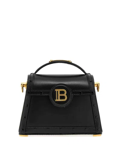 Balmain B-buzz Dynasty Small Handbag In Black