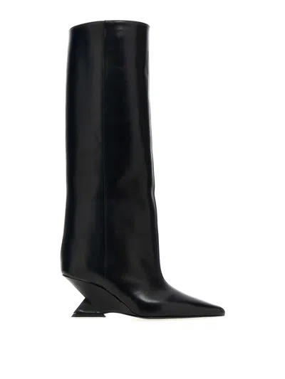 Attico Cheope Tube Boots In Black
