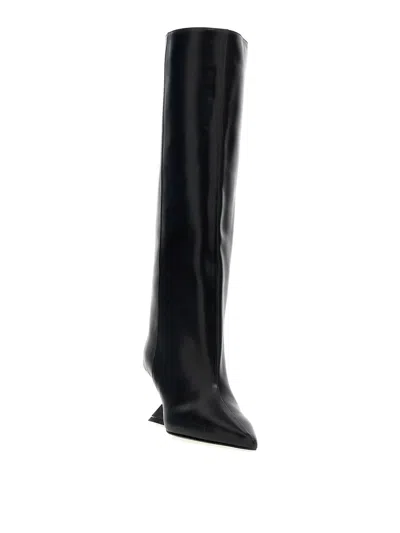 Attico Cheope Tube Boots In Black