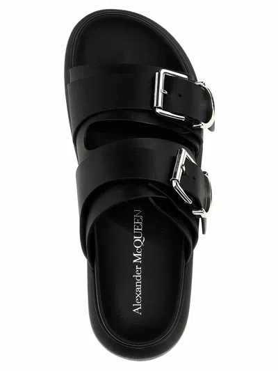 Alexander Mcqueen Hybrid Slides In Black