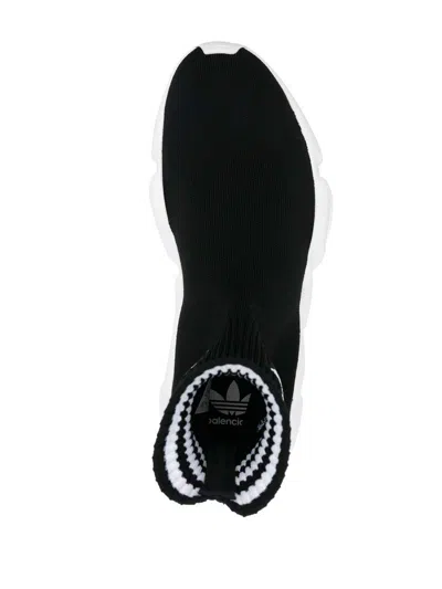 Balenciaga X Adidas Speed High-top Sneakers In Black