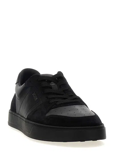 Tod's Logo Sneakers In Black