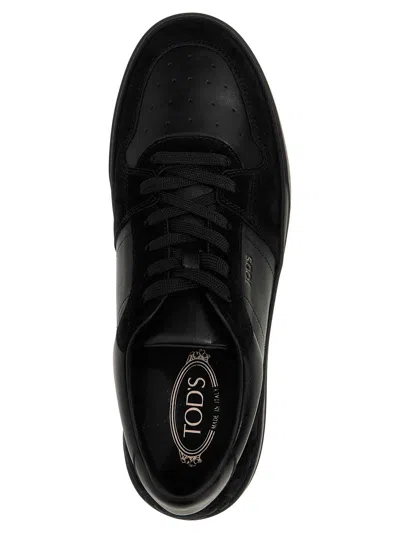 Tod's Logo Sneakers In Black