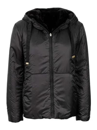 Shop Max Mara The Cube Flinn Padded Coat In Black