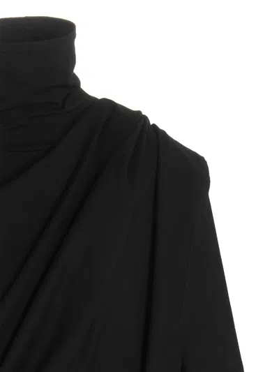 Shop Le Twins Vestido Midi - Negro In Black