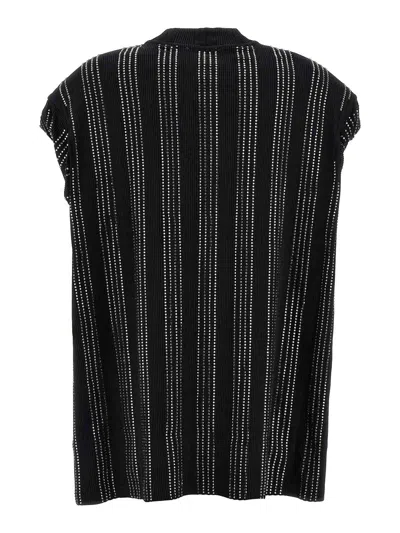 Attico Crystal Cotton T-shirt - Women's - Cotton In Black