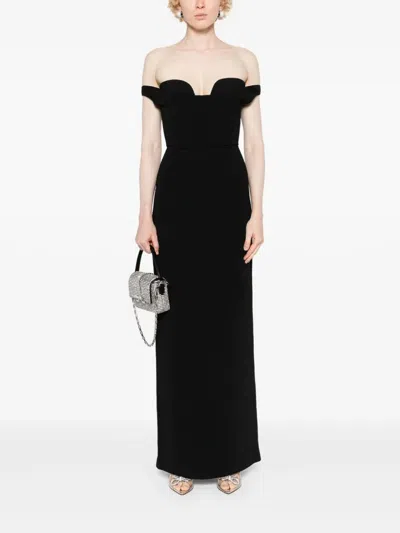 Shop Solace London The Serina Maxi Dress In Black