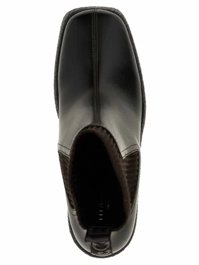 Stella Mccartney Platform Sole Skyla Chelsea Booties 12cm In Black