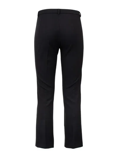 Max Mara Studio Straight Leg Tailored Trousers In Black