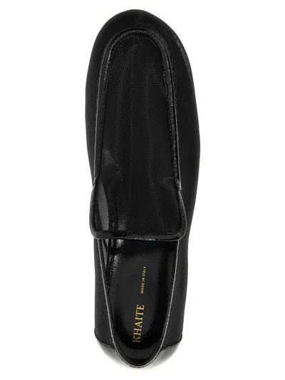 Khaite Black Alessia Loafers In Black