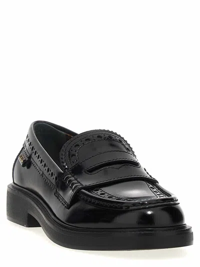 Tod's Woman Loafers Dark Green Size 7.5 Leather In Black