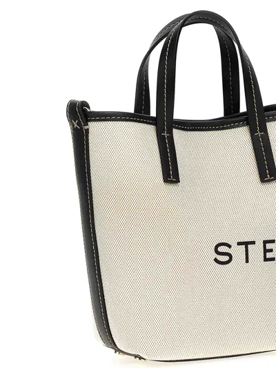 Stella Mccartney Logo Shopping Bag In Beige