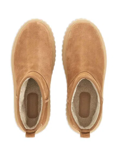 Hogan Low-top Boots Featuring H-stripes In Brown