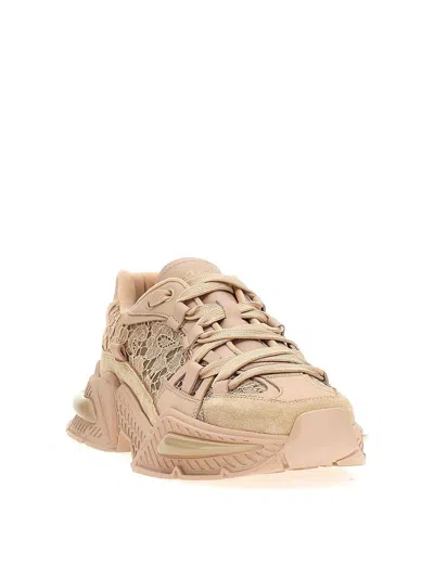 Dolce & Gabbana Sneakers In Beige