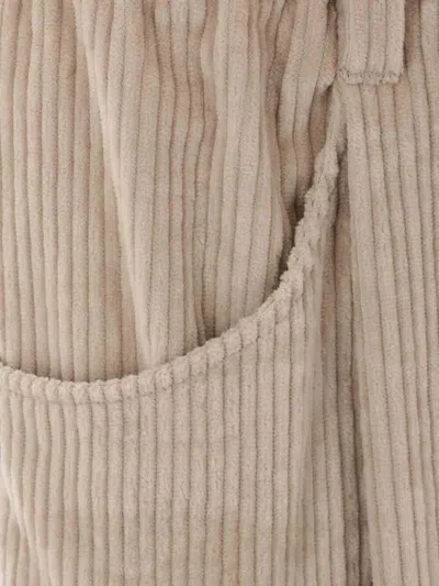 Brunello Cucinelli Straight-leg Corduroy Trousers In Beige