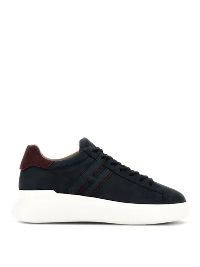 Hogan Sneakers H580 In Pelle Scamosciata In Blue