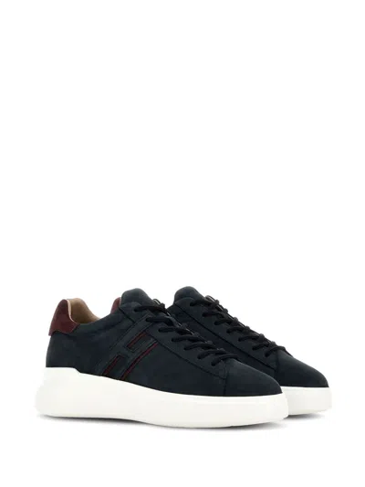 Hogan Sneakers H580 In Pelle Scamosciata In Blue