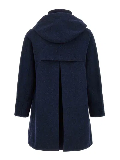 Shop K-way Josiel Melange Parka In Blue