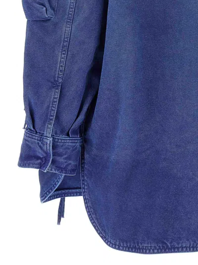 Attico Fern Coats And Trench Coats In Blue