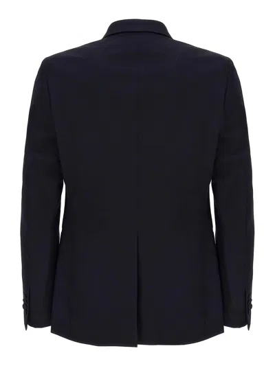Tagliatore Single-breasted Three-piece Tuxedo Suit In Blue