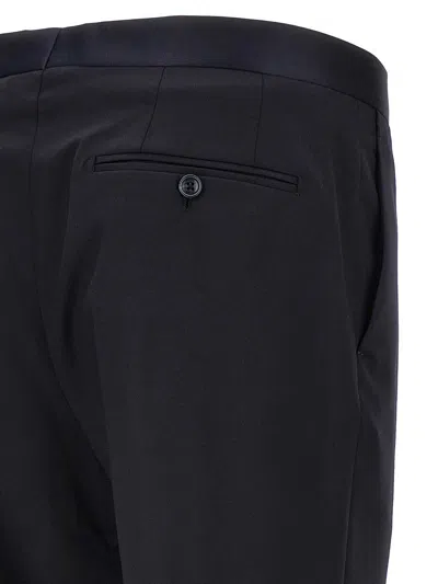Tagliatore Single-breasted Three-piece Tuxedo Suit In Blue