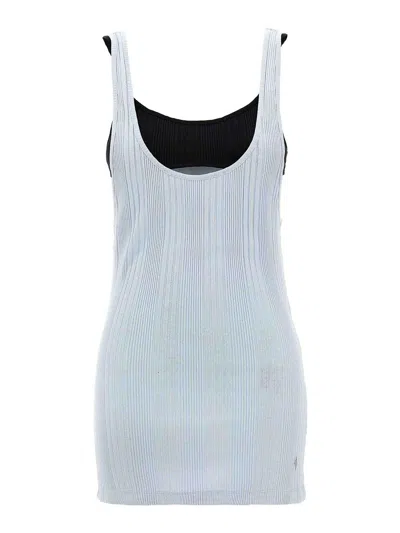 Attico Topwear In Light Blue