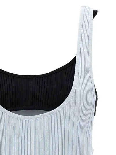 Attico Topwear In Light Blue