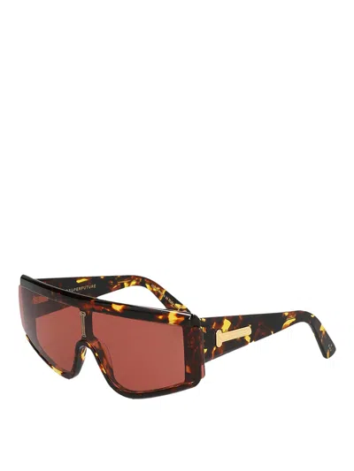 Shop Aries X Retrosuperfuture  Sunglasses In Brown