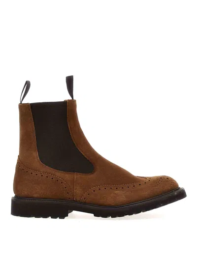 Tricker's 'henry' Ankle Boots Featuring Brogue Detailing In Brown