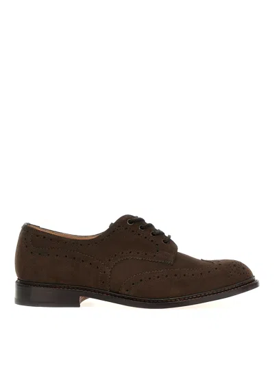 Tricker's Lace-up Shoes Featuring Brogue Detailing In Brown