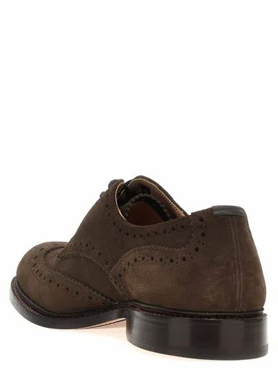 Tricker's Lace-up Shoes Featuring Brogue Detailing In Brown