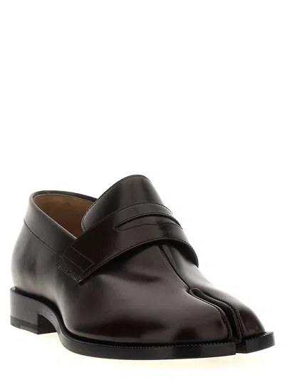 Shop Maison Margiela Tabi Loafers In Brown