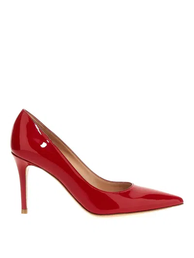 Gianvito Rossi Varnished 85mm Stiletto Pumps In Red