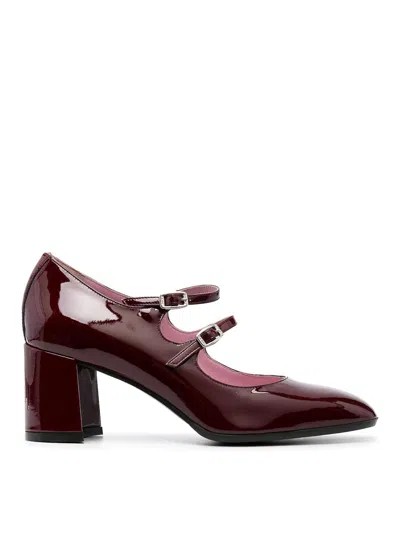 Carel Paris Alice Patent Leather Mary Janes Pumps In Dark Red