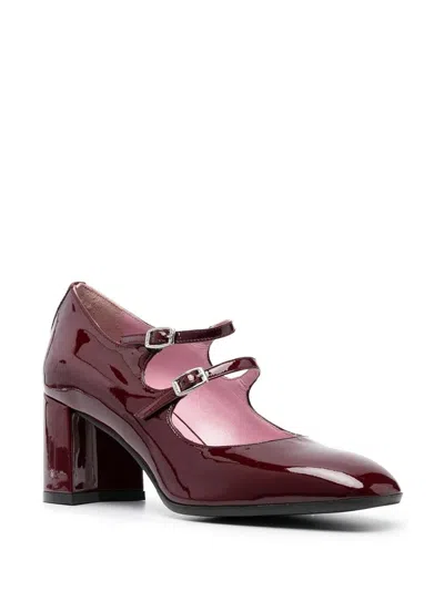 Carel Paris Alice Patent Leather Mary Janes Pumps In Dark Red