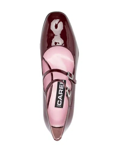 Carel Paris Alice Patent Leather Mary Janes Pumps In Dark Red