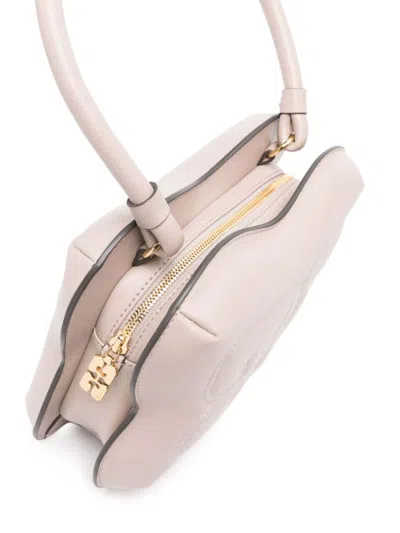 Ganni Small Egret Butterfly Shoulder Bag In Grey