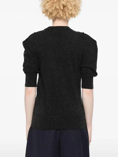 Shop Lemaire Short Sleeve Sweater In Grey