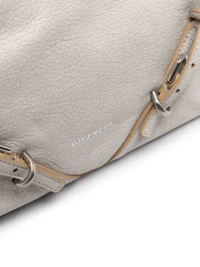 Shop Givenchy Voyou Mini Leather Shoulder Bag In White