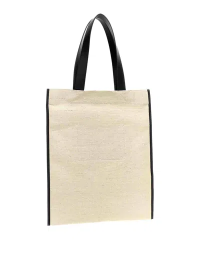 Jil Sander Medium  Shopping Bag In White