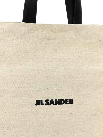 Jil Sander Medium  Shopping Bag In White