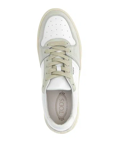 Tod's Classic Low Sneakers Shoes In White