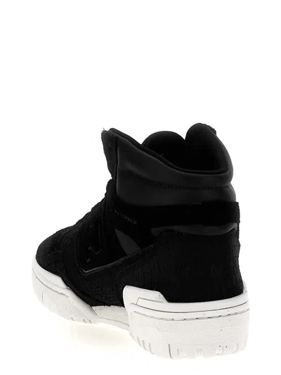 Junya Watanabe Suede Bb650 Sneakers With Raised N Motif In White
