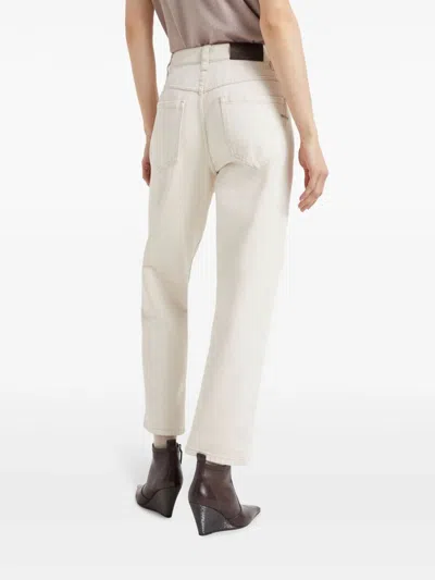 Brunello Cucinelli Straight-leg Jeans In White