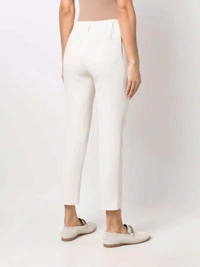 Brunello Cucinelli Pant Pleated Design Acetate Blend In White