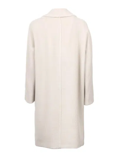 Max Mara Sidney Coat Beige In White