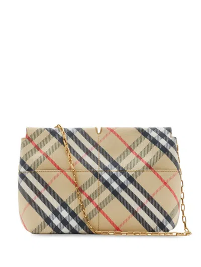Burberry Snip Chain Clutch In Nude